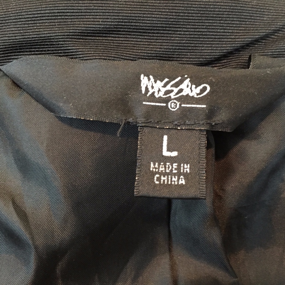 Mossimo Black Jacket Stretch L Double Breasted - image 7